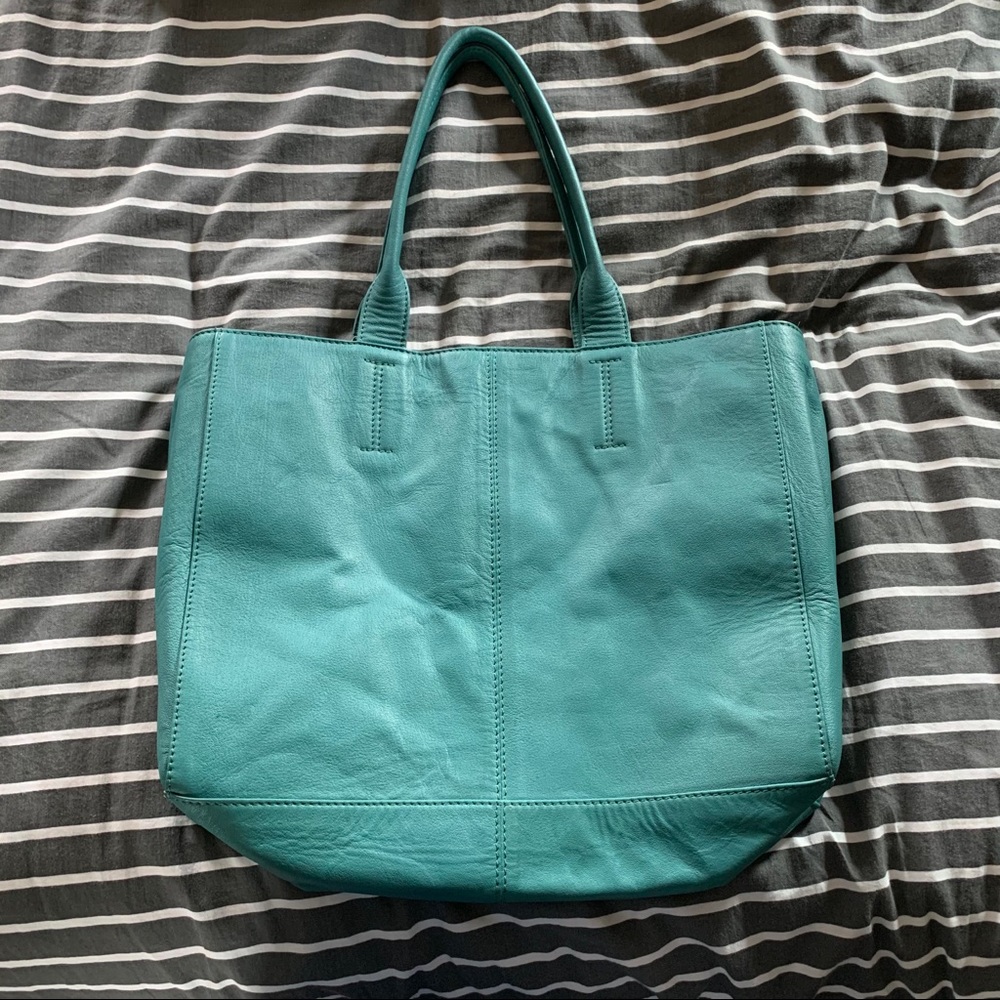 Genuine Turquoise Leather Purse